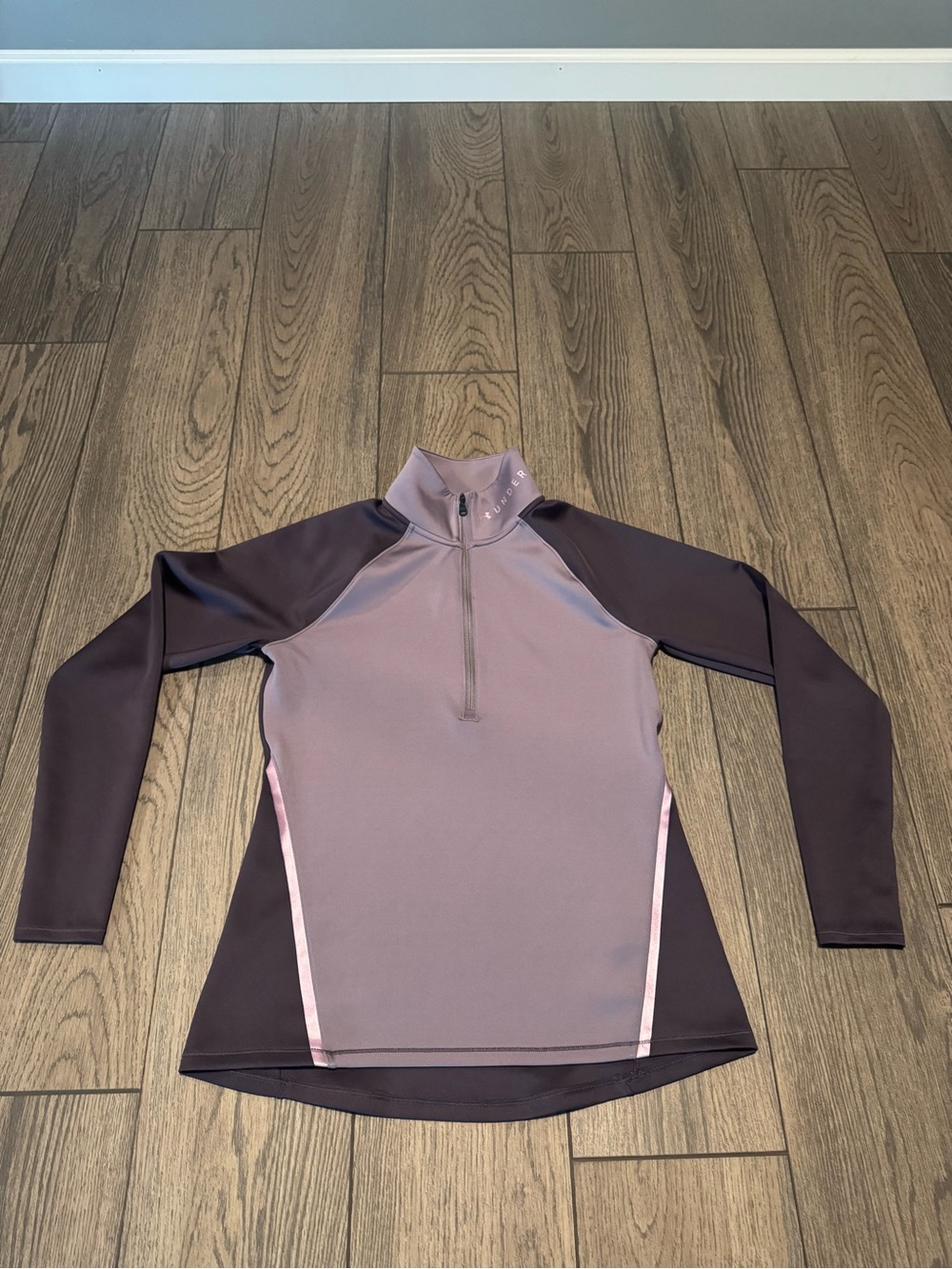 Women’s Under Armour Cold Gear Fitted Quarter Zip Purple Size L